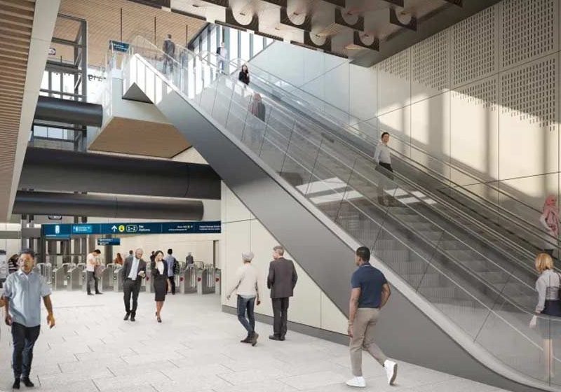 One of New Zealand's Longest Escalators Part of New CRL Station