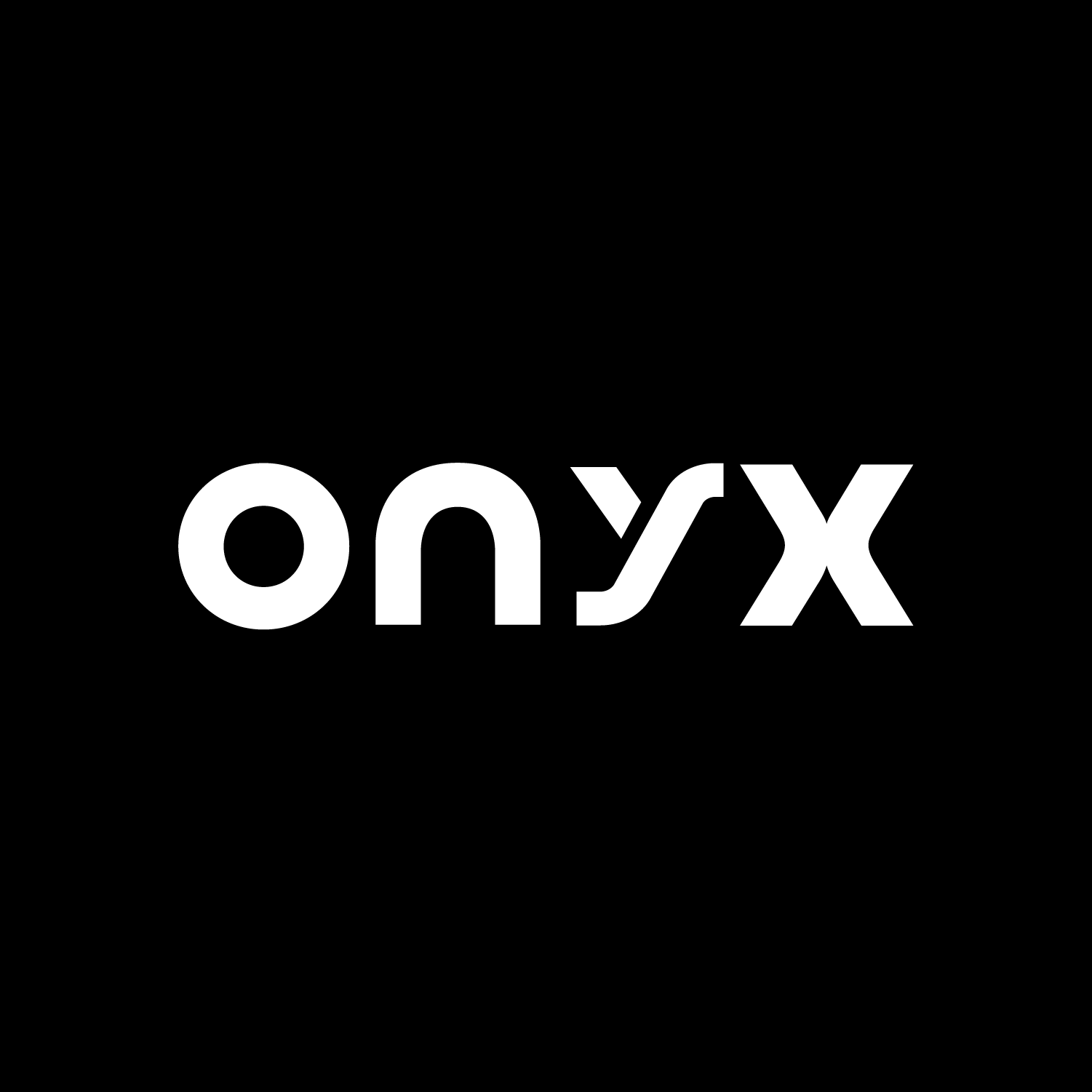 Onyx - White on Black - Square Onyx - White on Black - Square