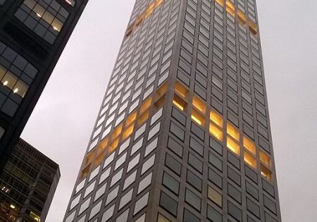 Looking up at 432 Park Avenue; photo by GrissJr for Wikipedia