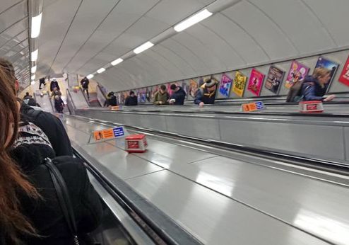 Pandemic Causes Change in London Underground Escalators