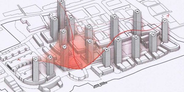 Plan for Western Canada City Includes 16 Tall Towers