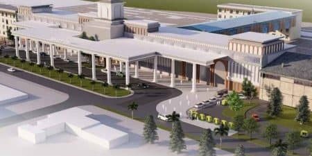 Rendering of the redeveloped Kollam railway station; image courtesy of Ministry of Railways