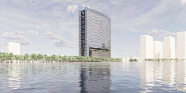 Planned office complex in Nagawara; image courtesy of CLINT