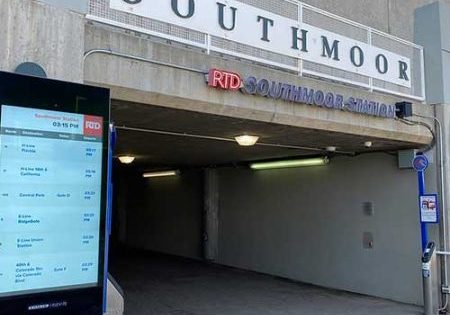 RTD-DENVER EXPANDS CRIME PREVENTION PROGRAM TO ADDITIONAL ELEVATORS Southmoor Station was one of the elevator security program's pilot stations; image courtesy of RTD-Denver.