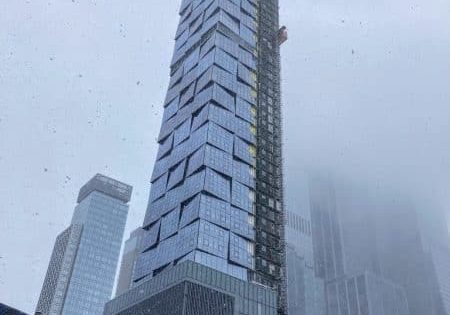 Future Aloft hotel at Hudson Yards, designed by DSM Design Group; image courtesy of BLDUP