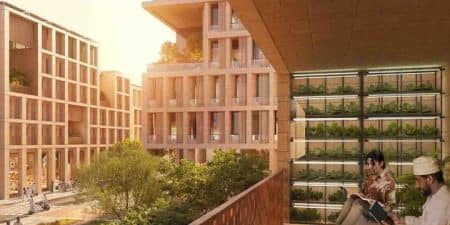  Renderings of Sultan Haitham City show plenty of midrise buildings; image courtesy of SOM.