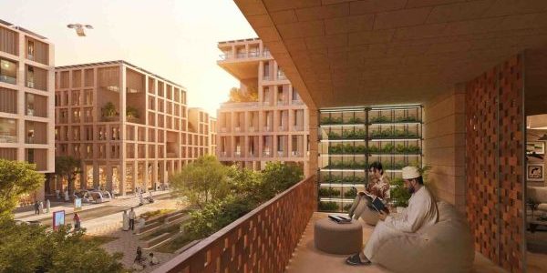  Renderings of Sultan Haitham City show plenty of midrise buildings; image courtesy of SOM.