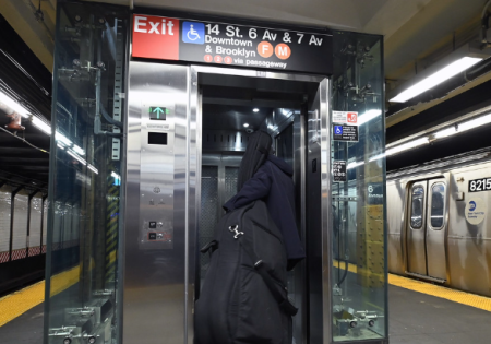 Lift Comm by TEC is proud of its role in making the 14 St Station Complex fully accessible; image courtesy of Lift Comm.