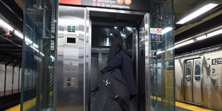 Lift Comm by TEC is proud of its role in making the 14 St Station Complex fully accessible; image courtesy of Lift Comm.