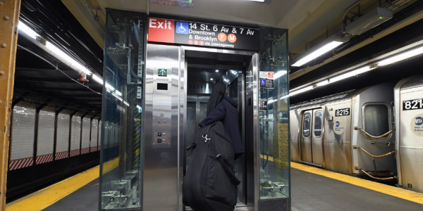 Lift Comm by TEC is proud of its role in making the 14 St Station Complex fully accessible; image courtesy of Lift Comm.