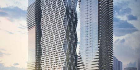 Nichols Architects of Coral Gables, Florida, designed the towers; image courtesy of Nichols Architects.