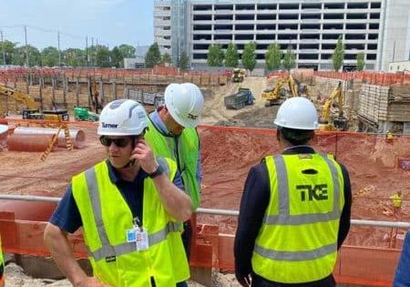 TKE Global CEO Uday Yadav Visits Cleveland Jobsite