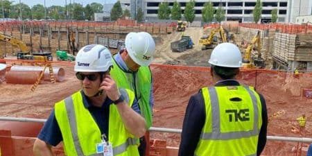 TKE Global CEO Uday Yadav Visits Cleveland Jobsite