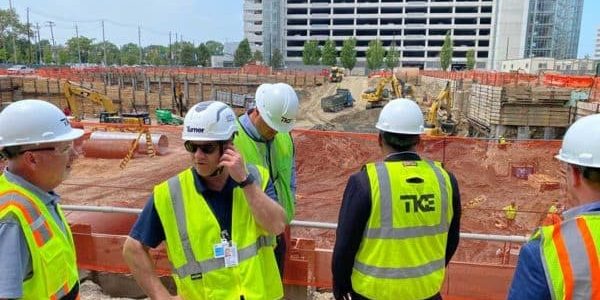 TKE Global CEO Uday Yadav Visits Cleveland Jobsite