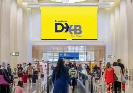 Passengers pass through DXB; image courtesy of TKE. 