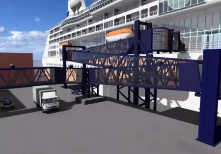 TKE rendering shows the appearance of the boarding bridge.