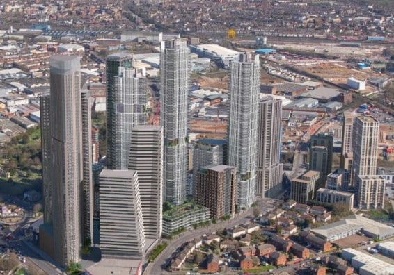 Trio Of Up-To-55-Story-Tall Towers Proposed In West London