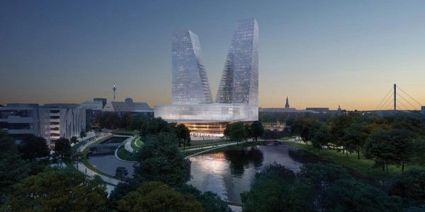 Twin-Tower, Stylish Design for New Düsseldorf Opera House