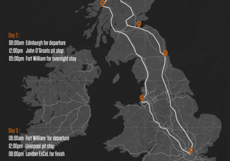 The route; image courtesy of UKCW