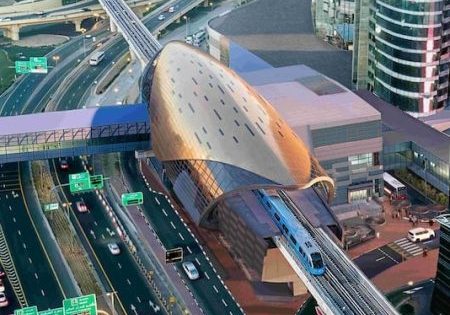 Inspired by the form of a seashell, the architectural integrity of the station will be maintained; image courtesy of Dubai Media Office/RTA.