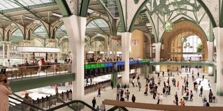 New VT would enhance accessibility at the transformed Liverpool Street station; image courtesy of Network Rail Property and ACME