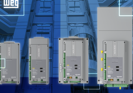 The expanded ADL500 series from WEG, in four mechanical sizes from 1.1 to 45 kW, meets the needs of new installations and modernizations across a wide range of applications; image © WEG.