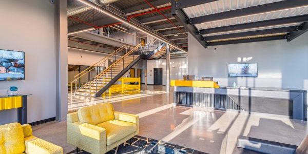A look at the interior of the new HQ; image courtesy of Wildeck
