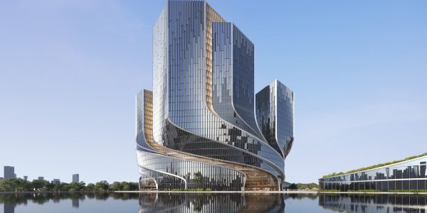 The winning design for Tencent’s new global HQ; image © Büro Ole Scheeren