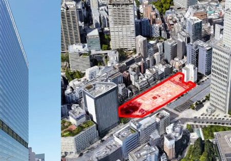 Work Underway for Tokyo Tower Tameike Sanno