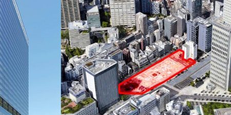 Work Underway for Tokyo Tower Tameike Sanno