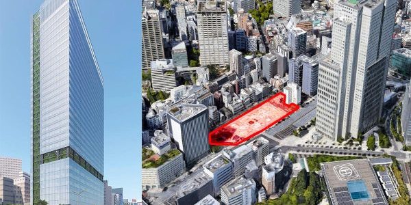 Work Underway for Tokyo Tower Tameike Sanno