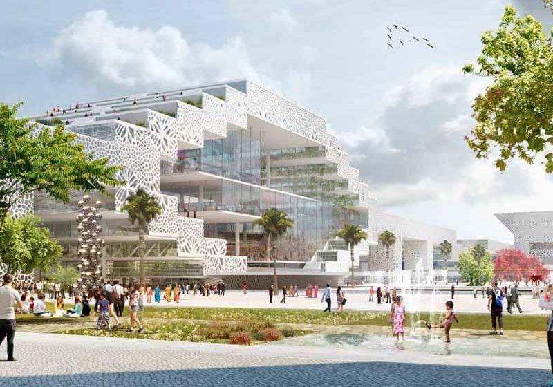 India International Convention Centre; rendering courtesy of CPKA