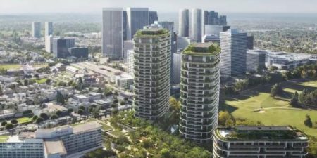 one beverly hills 2024 1 Aerial view of One Beverly Hills looking southwest; image courtesy of Foster + Partners