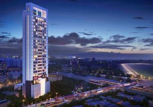 Excalibur by Nahar, which has 37 exclusive apartments measuring around 1,433 ft2 each, will have only two apartments on each floor. A penthouse will adorn each top floor, and all will face the Mahalaxmi Racecourse to maintain exclusivity. With its parking floors camouflaged with grilles, Excalibur’s design is juxtaposed with its pointier namesake. Amenities include a sky garden, Jacuzzi®, garden café and bar, walking and jogging track, fully equipped health club, virtual play area, executive lounge, conference room, salon services, juice bar, and cigar den.
